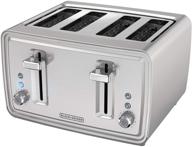 best deal on black+decker tr4900ssd stainless steel 4-slice toaster логотип