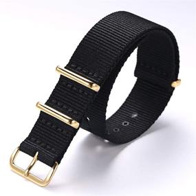 img 2 attached to PBCODE Watch Straps: Премиальные баллистические нейлоновые перфорированные ремешки Zulu для мужчин и женщин - 18мм, 20мм, 22мм