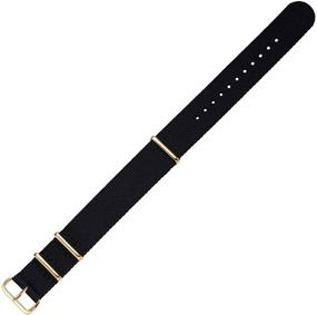 img 3 attached to PBCODE Watch Straps: Премиальные баллистические нейлоновые перфорированные ремешки Zulu для мужчин и женщин - 18мм, 20мм, 22мм