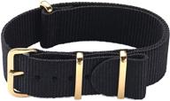 pbcode watch straps: premium ballistic nylon zulu watch bands for men & women - 18mm, 20mm, 22mm logo