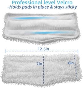 img 1 attached to 🧹 XIMOON Steam Mop Pads SK410 - Compatible with Shark Steamer & Spray Mop SK435CO SK460 SK115 SK140 SK141 S3101 S3102 S3250 S3251 S1000 S1000A - 4 Pack