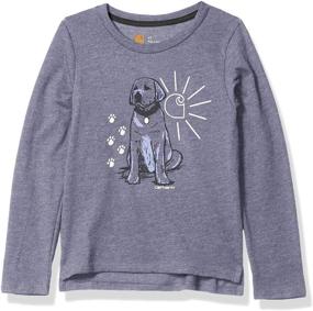 img 2 attached to Carhartt Little Graphic T Shirt Heather Girls' Clothing and Tops, Tees & Blouses