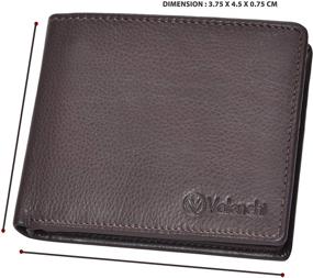 img 1 attached to 👝 Italian Men's Genuine Leather Bifold Wallet and Wallet Accessories – Card Cases, Money Organizers