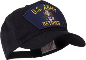 img 1 attached to E4Hats Com Retired Military Large Embroidered