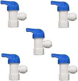 img 3 attached to 💧 Pack of 5 Ball Valves for 1/4-Inch RO Water Tanks - Quick Connect Fittings for Reverse Osmosis Water Filtration Systems