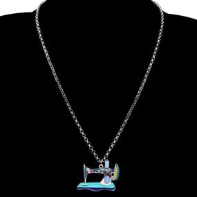 img 3 attached to BONSNY Statement Rhinestone Necklaces Original Girls' Jewelry