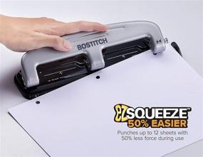 img 3 attached to 🖇 Bostitch 2101 Silver/Black Three-Hole Punch - Enhanced for SEO