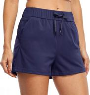 🩳 willit women's yoga lounge shorts: comfy travel casual shorts for hiking, running & workouts with pockets логотип