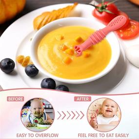 img 1 attached to Baby Led Silicone Chewable Utensils Self Feeding