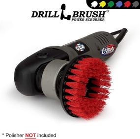 img 1 attached to 🧹 Outdoor Cleaning Tools: Drill Brush to Remove Algae, Mold, Mildew, and Oxidation, Deck Brush for Granite Cleaning, Bird Bath and Outdoor Fountain Scrub Brush, Garden Statues and Headstones Cleaner