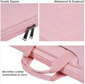 img 1 attached to 15.6 Inch Pink Laptop Sleeve Briefcase for Women with Accessories Organizer - Dell Inspiron 15 5584, HP Envy/Spectre x360 15.6, Acer Aspire 15, Lenovo Yoga 730 15.6, ASUS MSI Macbook Case