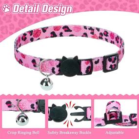 img 1 attached to Collars Adjustable Leopard Breakaway Perfect