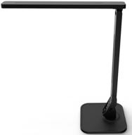 💡 lampat black led desk lamp - dimmable table lamp with 4 lighting modes, 5-level dimmer, touch-sensitive control panel, 1-hour auto timer, and 5v/2a usb charging port логотип