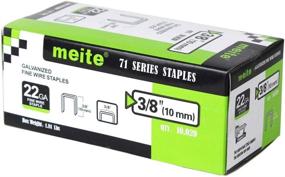 img 4 attached to 🔩 meite 22GA 71 Series Fine Wire Staples: 3/8-Inch Crown, Galvanized Upholstery Staples (10000pcs/Box)