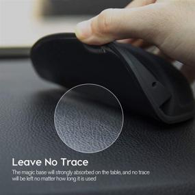 img 1 attached to 📱 Solpuo Car Cell Phone Holder: Flexible Silicone Mount for Dashboards, Anti-Slip Phone Holder for iPhone, Samsung, Android Smartphones, and More - Black