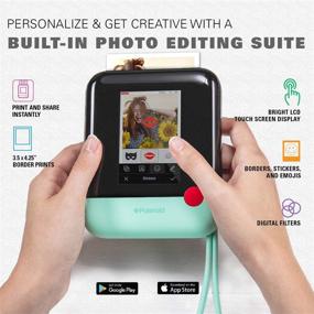 img 3 attached to Polaroid WiFi Wireless 3x4 Portable Mobile Photo Printer (Green) with LCD Touch Screen, iOS & Android Compatible