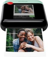 polaroid wifi wireless 3x4 portable mobile photo printer (green) with lcd touch screen, ios & android compatible logo