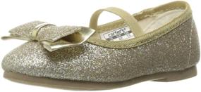 img 4 attached to 👧 Carter's Bigbow3 Girl's Ballet Flat for Kids