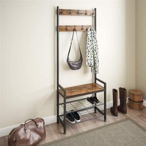 img 2 attached to Ballucci Industrial Entryway Organizer Standing