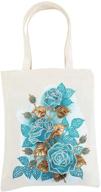 👜 hneizgs diamond painting tote bag - diy handbag for reusable shopping - bb008 flower design logo