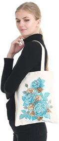 img 2 attached to 👜 Hneizgs Diamond Painting Tote Bag - DIY Handbag for Reusable Shopping - BB008 Flower Design