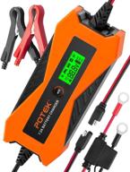 🔋 efficient potek 6v/12v 7.2a smart car battery charger and maintainer for car, motorcycle, rv & more logo