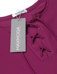 img 2 attached to MAXMODA Women's Long Sleeve Rashguard: High UPF 50+ Protection in Stylish Swimwear Top