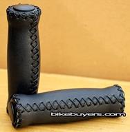 🚲 black velo vinyl leather grips for 7/8" handlebars on beach cruiser bikes logo