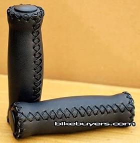 img 4 attached to 🚲 Black Velo Vinyl Leather Grips for 7/8" Handlebars on Beach Cruiser Bikes