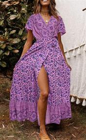 img 3 attached to 🌸 ZESICA Women's Clothing and Dresses – Bohemian Floral Print for Fashionistas