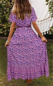 img 1 attached to 🌸 ZESICA Women's Clothing and Dresses – Bohemian Floral Print for Fashionistas