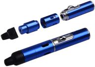 🔥 blue metal torch lighter, portable fengfang candle lighter with detachable inflatable pipe - all in one lighter logo
