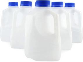 img 4 attached to 🥤 Premium 32oz Plastic Jugs (6-Pack) by Cornucopia Brands: BPA-Free 1-Quart Bottles with Caps for Juice, Water, Sports & Protein Drinks, and Milk