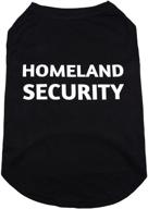 🐾 high-quality homeland security pattern vest: lightweight cotton black shirt for small, medium, and large dogs and cats logo