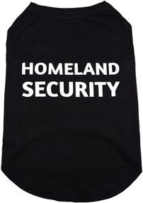 img 4 attached to 🐾 High-Quality Homeland Security Pattern Vest: Lightweight Cotton Black Shirt for Small, Medium, and Large Dogs and Cats