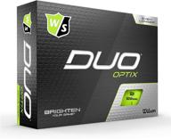 🟢 wilson staff duo optix golf ball - enhanced visibility in green optix логотип