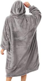 img 3 attached to Wearable Blanket Sweatshirt Uttermara Oversized Bedding