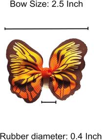 img 2 attached to Multicolored Butterfly Grooming Topknot Accessories