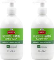 👐 o'keeffe's working hands moisturizing hand soap: 12 ounce pump, pack of 2 - ultimate hydration for hardworking hands logo