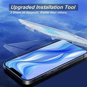 img 1 attached to 📱 ANEMAT Защитное стекло для экрана iPhone 13: 2 штуки, закаленное стекло с Easyframe [2021 Обновленный инструмент], нулевые пузырьки, одношаговая установка | Защитите ваш экран iPhone 13/13 Pro диагональю 6.1