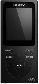 img 2 attached to 🎧 Sony NWE393/B 4GB Walkman MP3 плеер (черный) + прочный чехол для ношения