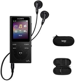 img 4 attached to 🎧 Sony NWE393/B 4GB Walkman MP3 плеер (черный) + прочный чехол для ношения