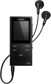 img 3 attached to 🎧 Sony NWE393/B 4GB Walkman MP3 плеер (черный) + прочный чехол для ношения