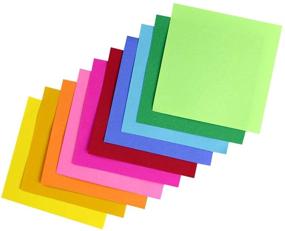 img 2 attached to Hygloss 3x3 Bright Products Cube - 3-Inch Assorted Color Paper Squares, 10 Colors - 1 Pad, 500 Sheets, Multicolor