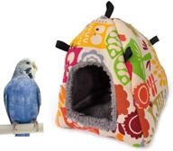 🐦 bird nest house bed for pet parrots and small animals - parakeet, cockatiel, conure, cockatoo, african grey, amazon, lovebird, finch, canary, hamster, rat, gerbil, chinchilla, ferret, squirrel cage toy логотип
