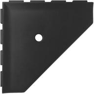 questech 10-дюймовая графитово-черная угловая ванная полка - настенное хранение для душа с геометрическим дизайном - идеально для новых строительных проектов логотип