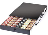 ☕ organize your coffee pods with the nifty solutions 6414 drawer - 54 capacity, stationary & sleek black design logo