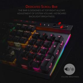 img 3 attached to 🎮 Exquisite Gaming Experience: Redragon K580 VATA RGB Backlit Mechanical Keyboard with Macro Keys, Media Controls, and Macro Recording (Brown Switches)
