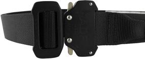 img 3 attached to 🎗️ Fusion Tactical Black Military Police Riggers Belt - 2X-Large (48-53"/1.5" Width)