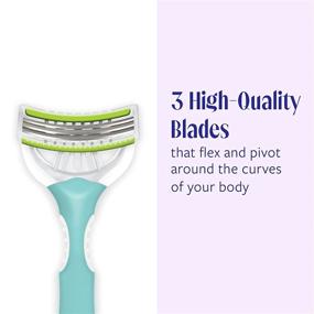 img 3 attached to Skintimate 3 Blade Disposable Razor for Sensitive Skin - Pack of 12 (4 Count x 3) - Varying Packaging Options